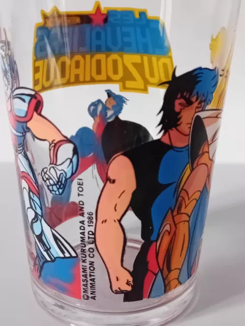 Verre à moutarde Vintage (Amora ?) 1986 SAINT SEIYA chevaliers du zodiaque TOEI