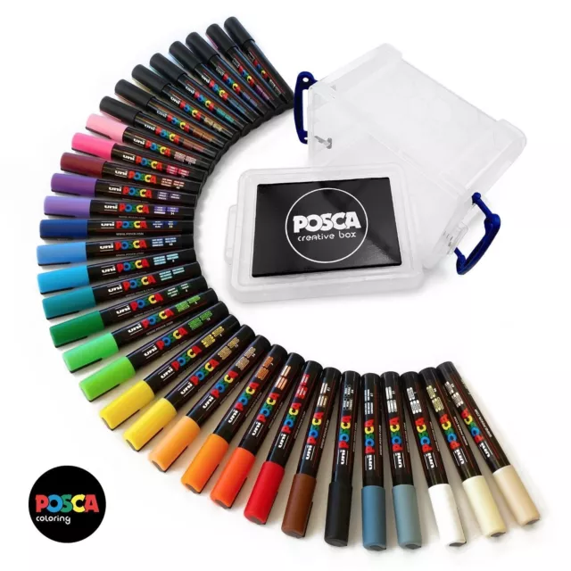 Uni POSCA Neu 2021 Farbmarker Stift Sets - Made in Japan - Kostenloser Versand