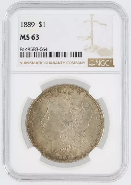 1889 Morgan Silver Dollar NGC MS63 Philadelphia Minted No Reserve