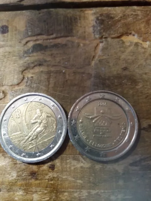 deux pièce 2 euros italie 2008 et 2006