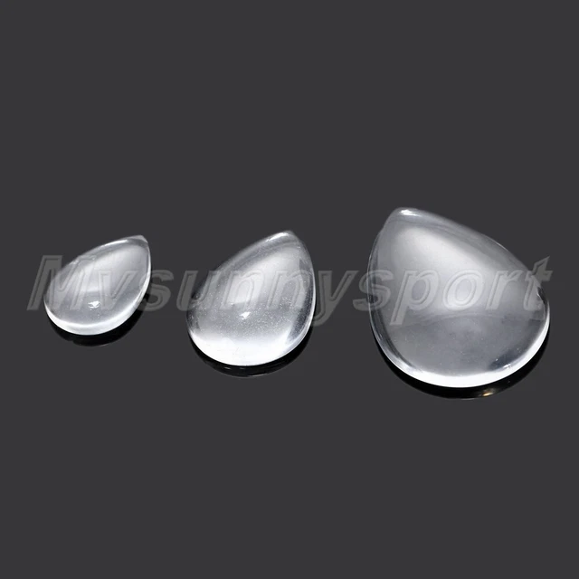 20pcs Clear Glass Teardrop Cabochon Dome Flat back Pendant Jewellery Parts