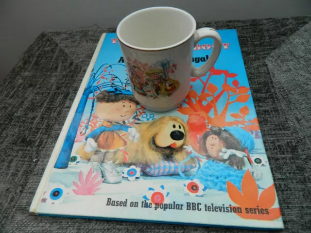 Rare Vintage Magic Roundabout Childrens Vintage Mug & Book 'Present Dougal  1967