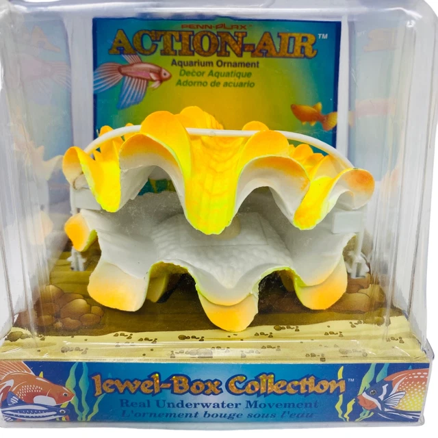PENNPLAX AIR ACTION Aerating Ornament and Aquarium Decor Giant Clam