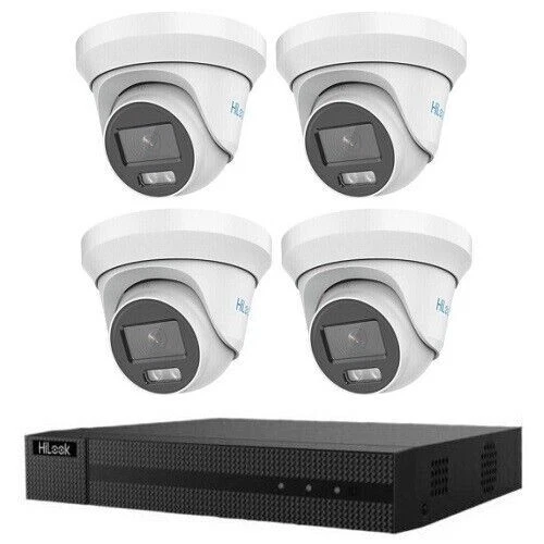 Hikvision HiLook 4-Channel 5MP CCTV Security System Kit - 3x Weatherproof Dome Cameras (No HDD Included)