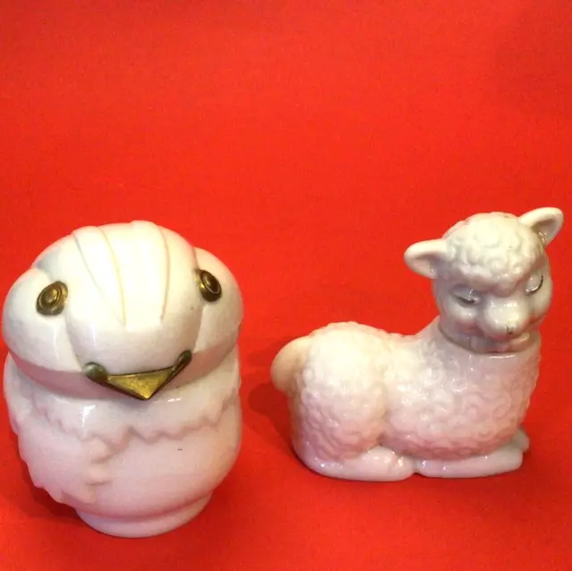 Avon Perfume Bottles Lot Owl And Lamb
