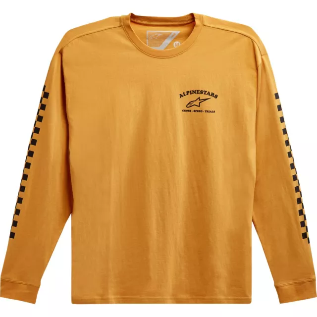 Alpinestars Sunday Long-Sleeve T-Shirt - Gold - Large 12137184059L