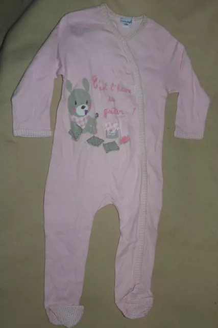 Pyjama grenouillère d'été en coton fille 18 mois Kimadi - BE
