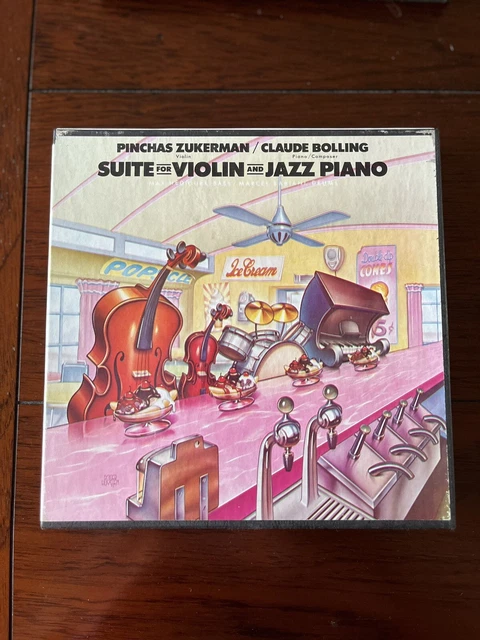 Suite for Violin & Jazz Piano Pinchas Zukerman Claud Bolling Reel to Reel 7 1/2 Suite for Violin & Jazz Piano Pinchas Zukerman Claud Bolling Reel to Reel 7 1/2