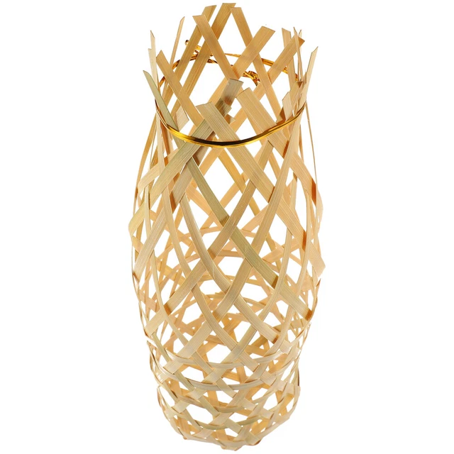 Abat-jour En Rotin Abat-jour En Bambou Suspension Vintage Osier