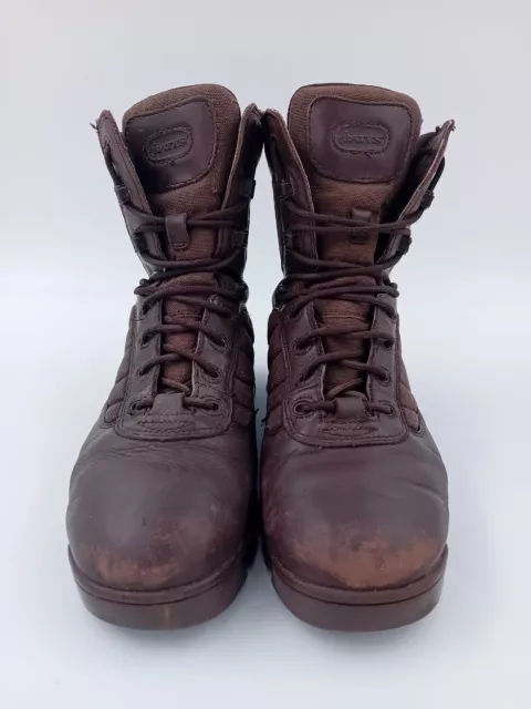 BATES BOOTS PATROL Brown Leather Men's Size 9 M British Army Lace Up ...