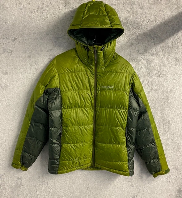 Montbell Giacca Parka Puffer Alpine Piumino Verde Nero Taglia Small