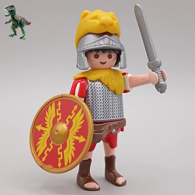 Lot Playmobil Romains Légionnaires - Avec Bateau, Chevaux - Vintage, Comme Neuf