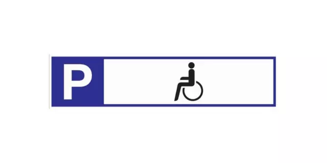 Signalisation de places de stationnement stationn. p. handicapés L460xl110 mm...