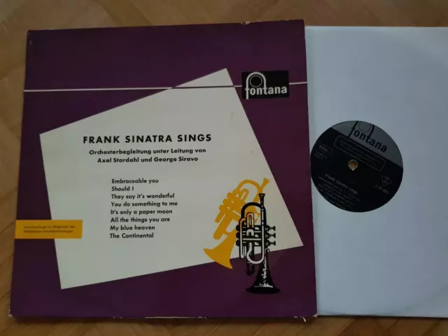 Frank Sinatra sings 10'' Vinyl LP Germany