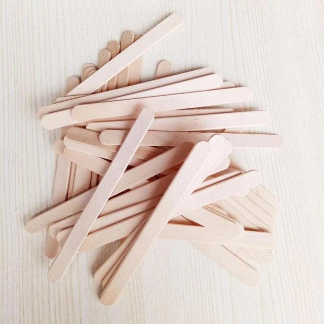 1/10/50PCS 114mm Wooden Lolly Sticks Cake Food For DIY Dowel Craft ~us