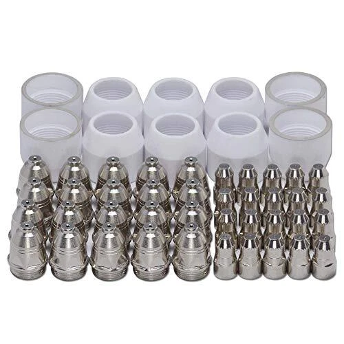 P80 Plasma Cutting Tips 0.059" & 1.5mm 100a Electrodes Shield Cup Torch Consumab