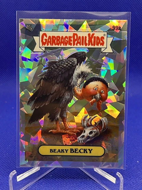2020 Topps Chrome Garbage Pail Kids Series 3 Atomic Refractor #99a Beaky Becky