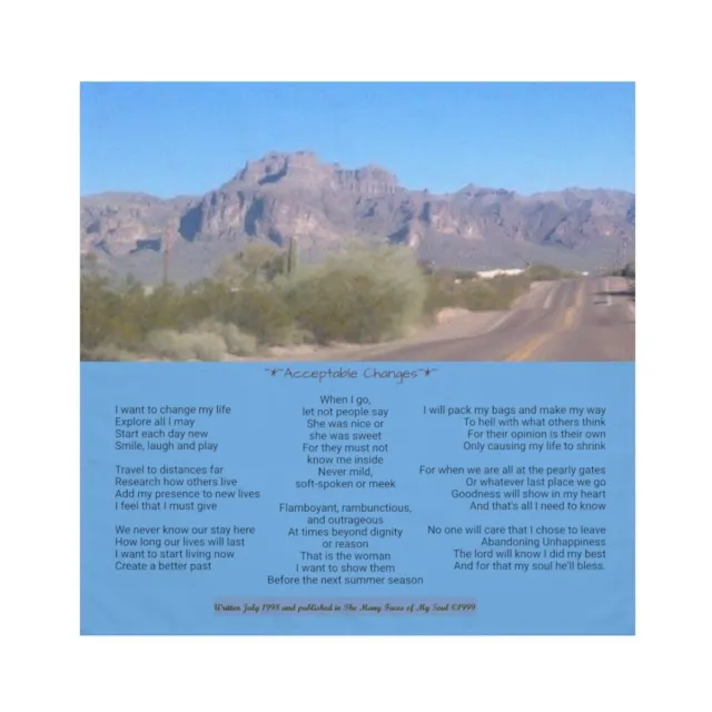 Superstition Mountain - Arizona - Scenic Poetic Napkin Set