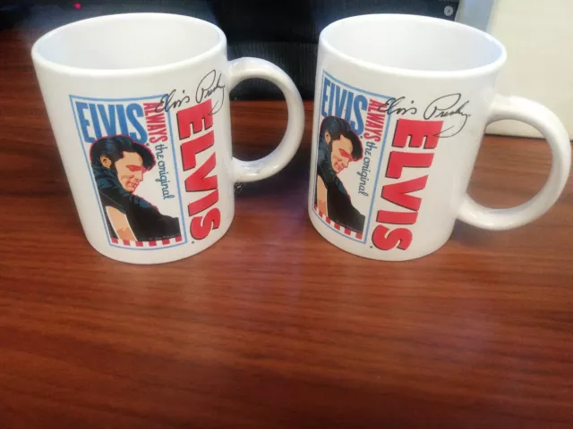 Elvis Presley Signature Product Coffee Mug Cup 10oz Vintage Collectible