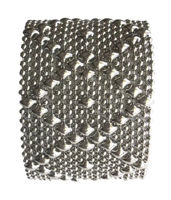 SG Liquid Metal Silver Mesh Cuff Bracelet by Sergio Gutierrez B10 / All SIZES