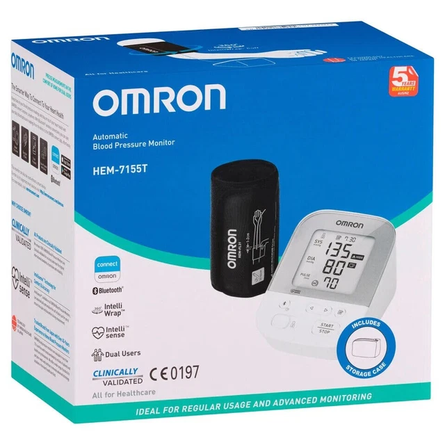 OMRON HEM7155T Blood Pressure Monitor + Receipt For Private health