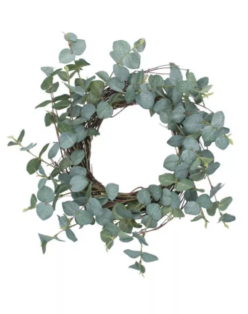 Gisela Graham Eucalyptus & Twig Easter and Spring Wreath Pretty Home Accessory