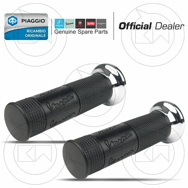 Manopole Borchie Cromate Per Vespa PX 125/150/200 | Gomma Resistente, Design Accattivante - Foto 4