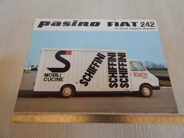 Brochure Depliant Originale Allestimento Pasino Fiat 242 1978