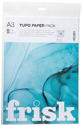 Frisk 14385210 Yupo Paper Pack A2, White