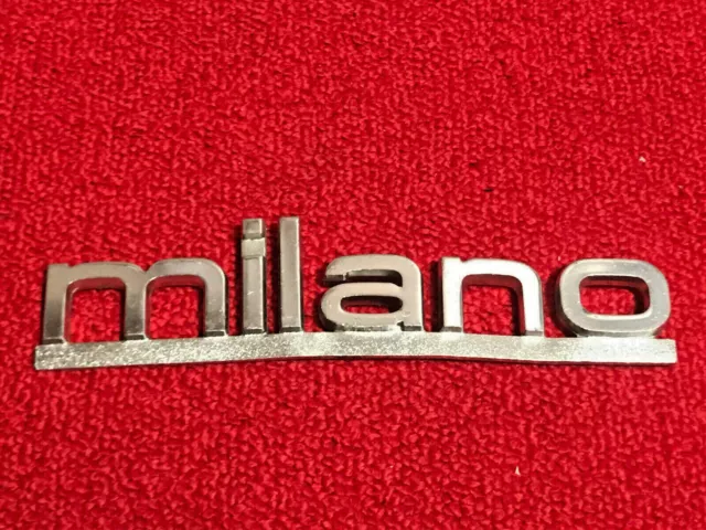 Alfa Romeo Milano Scritta Logo Sigla Emblema Stemma Fregio Badge Ovale Targhetta