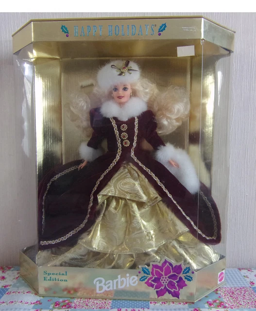 1996 happy holidays online barbie special edition value