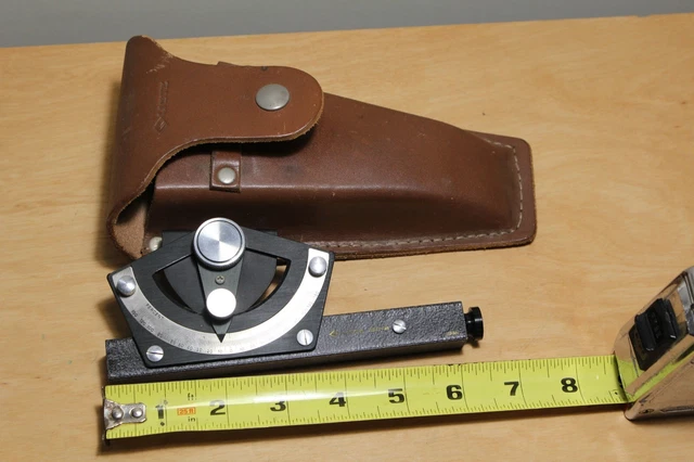 Lietz 8047-45 Level With Leather Belt Loop Case  Good Condition Made in Japan