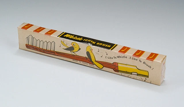 Kinderzahnbürste B-B Whistle TOOTH BRUSH um 1930-50 2