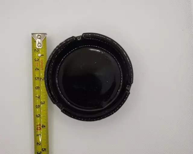Vintage Ashtray - Showboat Black Glass