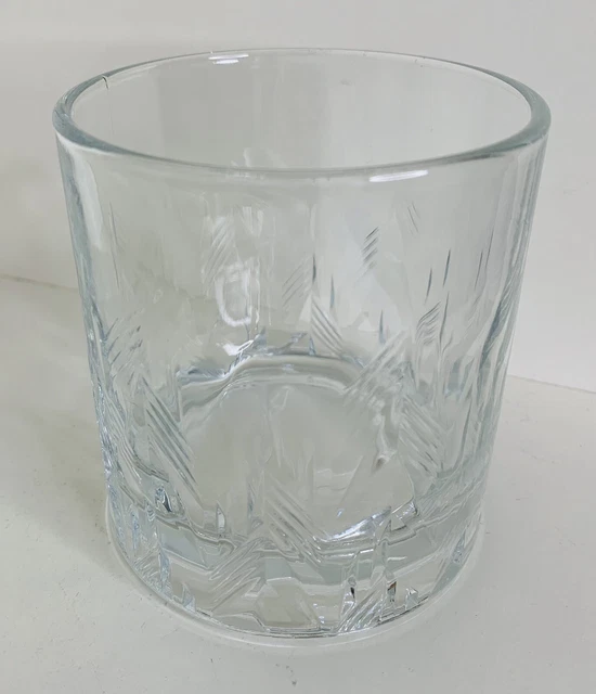 Grey Goose Vodka Cocktail On the Rocks Cut Glass Etched Goose Logo Bottom