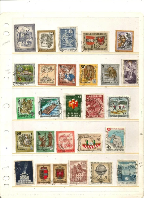 BEST TOP : petit lot de timbres AUTRICHE .2scans +++++++++