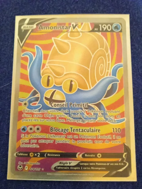 Amonistar V - 035/195 - Ultra Rare - Carte Pokémon Tempête Argentée EB12 -  DracauGames
