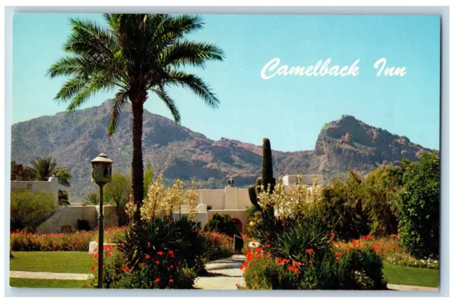 Phoenix Arizona Postcard Camelback Inn Mountain Exterior c1960 Vintage Antique