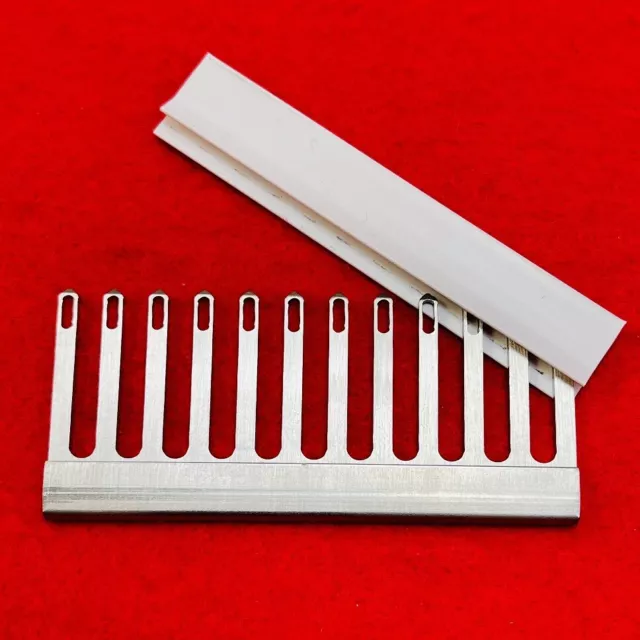 6.5mm Peine de Decker 12er con Tapa para Plata Reed Máquinas Tejer Comb 3.9g