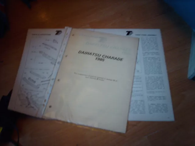 Body Repair Manual Daihatsu Charade 1985 - Ultra rare Thatcham Mira Manual