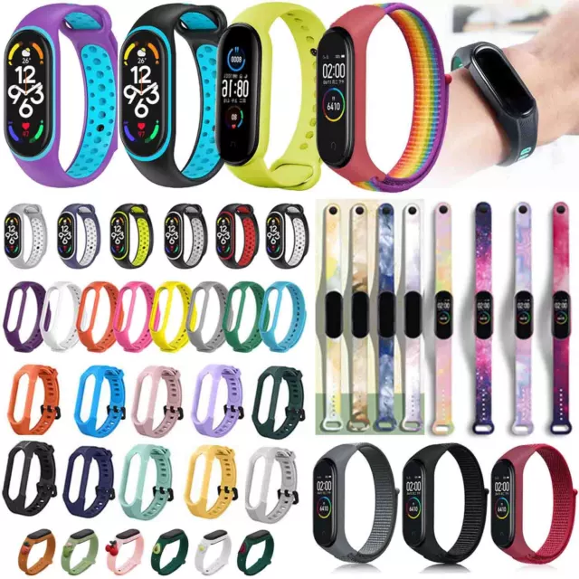 Per Xiaomi Mi Fascia 2/3/ 4/5/ 6/7 Ricambio Silicone Cinturino Orologio #A