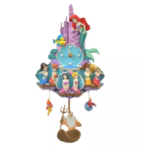 Disney Story Collection The Little Mermaid Ariel Sisters Figure Wall Clock New