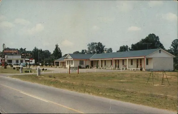 Elm City,NC Motel Toisnot Wilson County North Carolina Florida Pre-Vues Postcard