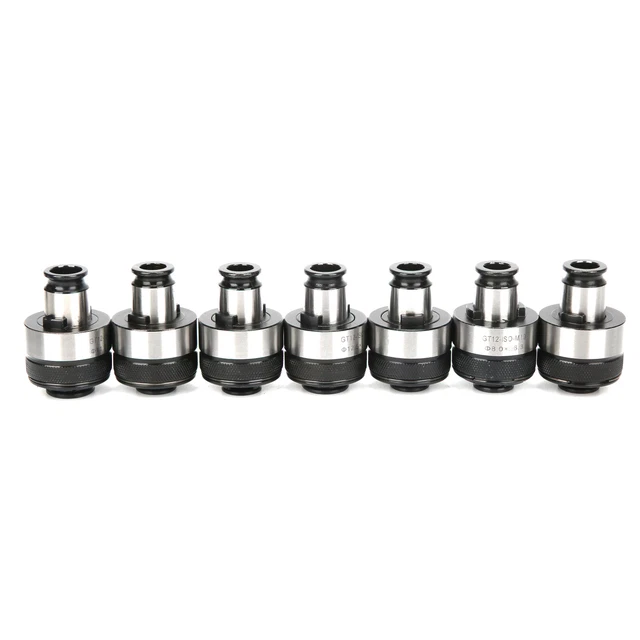 Tapping Chuck Set Fast Change Tap Holder Kit BT40‑GT12‑7PCS For Drilling Machine