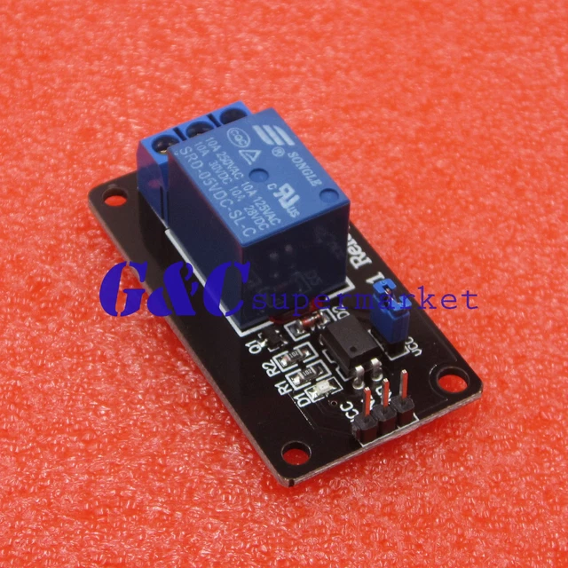 Unique Bargains 12 Pcs DC 5V 1 Channel Relay Module High or Low Level Trigger for Electronics Industrial Home Automation in the Network Switches & Ethernet Hubs department at