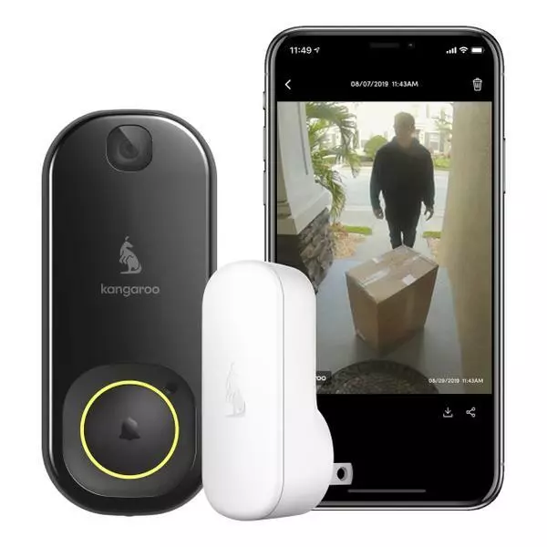 Kangaroo Door Bell Camera + Chime (A0008) [LN]™
