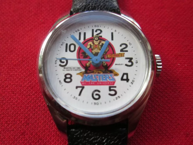 Vintage He-Man MOTU Bradley Wrist Watch Mattel 1984 Not Working