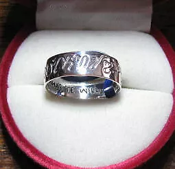 WITCHes RING OF POWER  sterling silver *do what thy will .... Peter Stone. witch