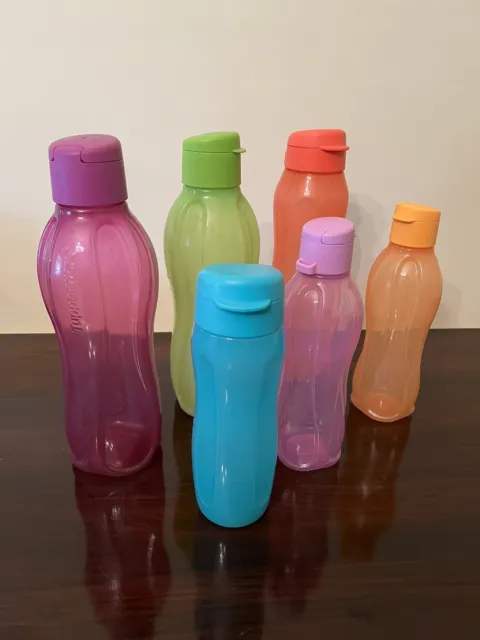 *Tupperware*Lot Of 3X500Ml & 3X1 Litre Eco Drink Bottles***