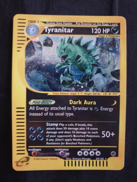 Pokemon Tyranitar Expedition HOLO ENG Cards Card Wizards of the Coast E Reader